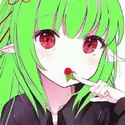 生活要过得去，试试绿头发女生头像？