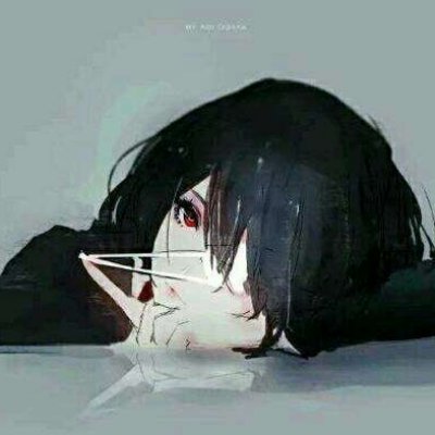 黑化漂亮少女动漫头像 34张高清二次元黑化女生头像合集