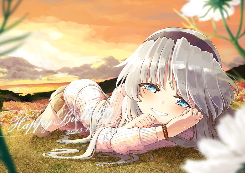 《CLANNAD坂上智代绝美户外壁纸合集 黄昏田野氛围感拉满》