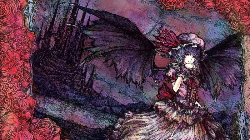 蕾米莉亚·斯卡蕾特绝美壁纸来袭！吸血鬼少女红瞳浅笑超吸睛