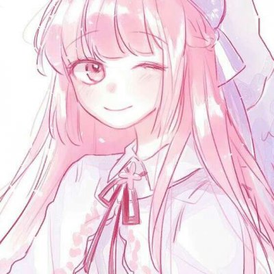 17张超可爱粉色系动漫女生萌头像 高清无水印