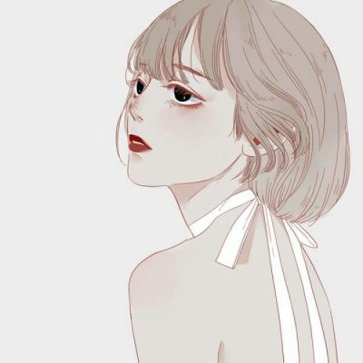 24张简约气质女生手绘头像 适合当微信头像的个性手绘图