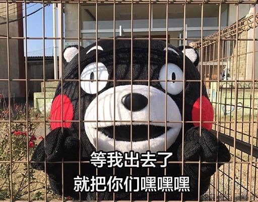 等我出去，我要把你们...熊本熊表情包合集