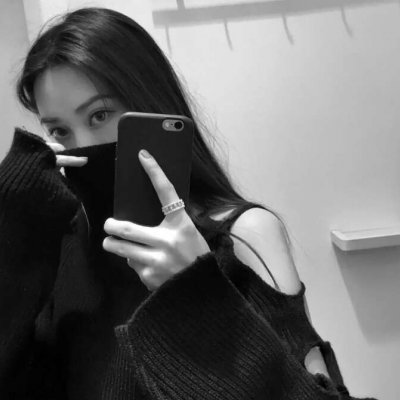 13张高清黑白高冷女生头像 氛围感拉满