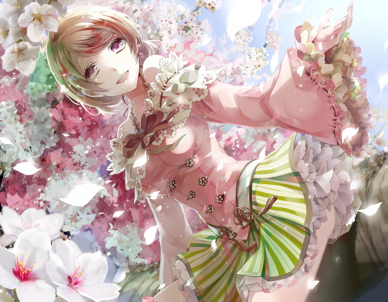 LoveLive!小泉花阳樱花主题动漫壁纸分享