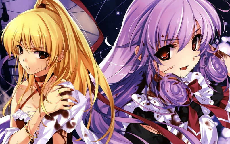 这组壁纸里的角色和元素太戳二次元爱好者了！