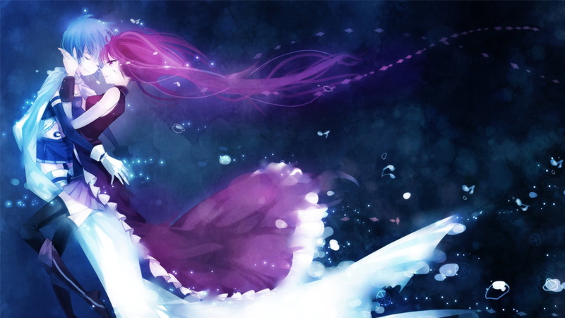 魔法少女小圆同人壁纸 美树沙耶香 佐仓杏子 百合接吻