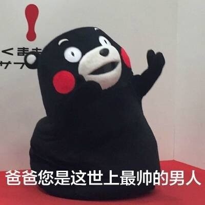 父亲节专属熊本熊表情包来啦！“父亲大人节日快乐”一键发送