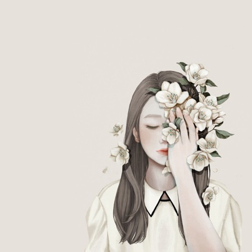 8张氛围感拉满的孤寂唯美女生漫画头像