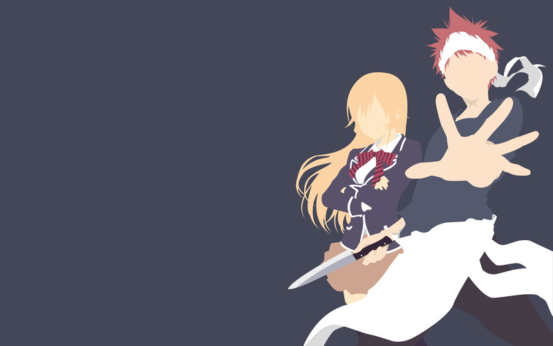 食戟之灵4K高清壁纸来啦！两位主角帅炸全场