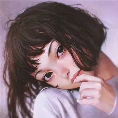 18张超绝！女生简约风手绘头像合集