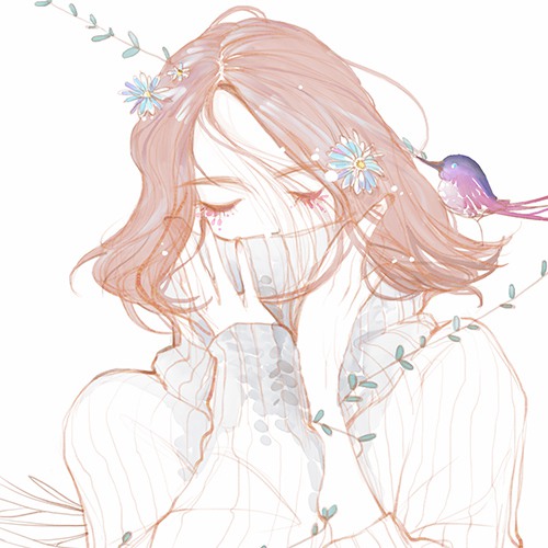 8张氛围感拉满的唯美意境女生漫画头像 高清无水印分享