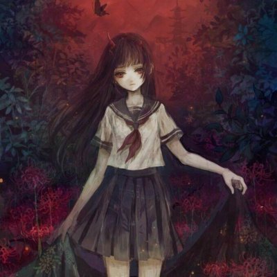 暗黑系二次元病态女生头像 21张高清恐怖风格图合集