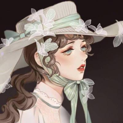 女生动漫手绘头像合集 18张个性好看的手绘女生头像