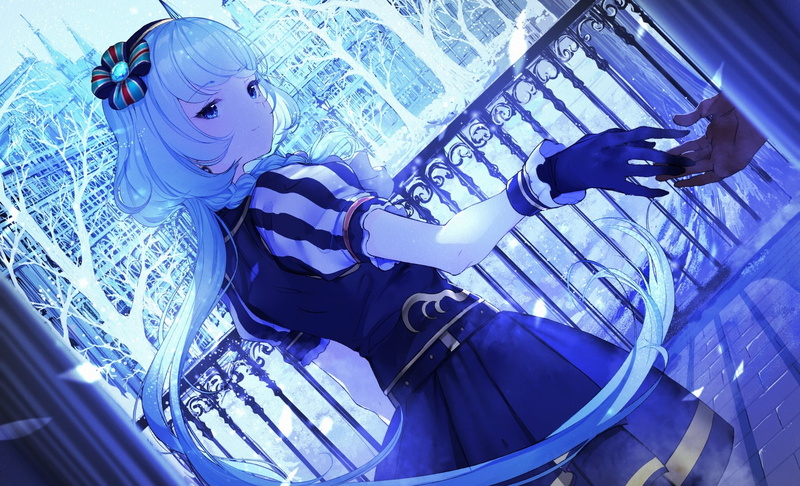 偶像活动白毛少女冬装壁纸合集