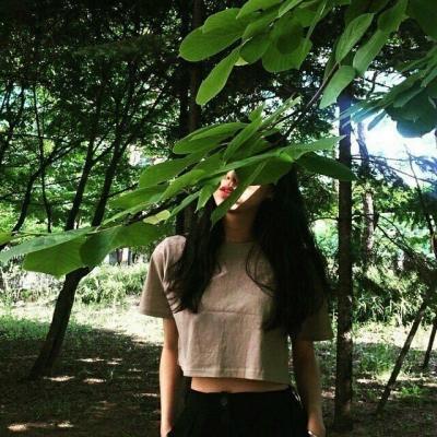 15张清新森系绿调女生头像 高清小清新风格