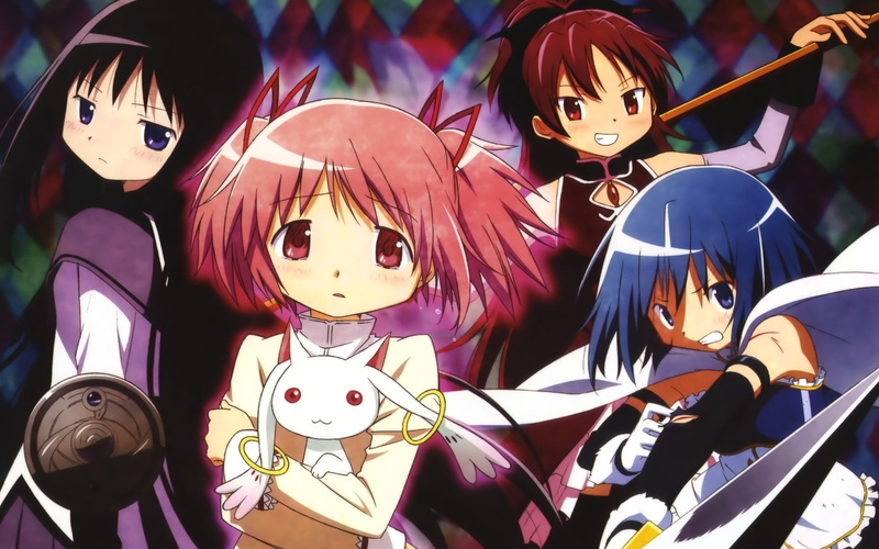 魔法少女小圆同人壁纸！樱杏子和晓美焰的集市伪装日常