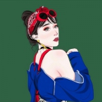 32张高清时尚女生手绘头像合集 氛围感拉满