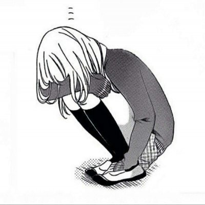 20张简约黑白女生手绘头像 清爽耐看的动漫风头像合集