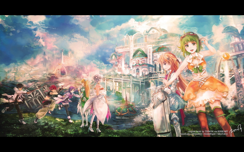 艾尔之光雷文黑袍鸦群 少年少女与都市的游戏壁纸合集