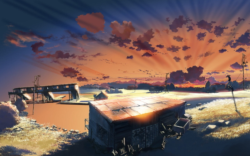 《云之彼端，约定的地方》动漫天空壁纸 720P高清