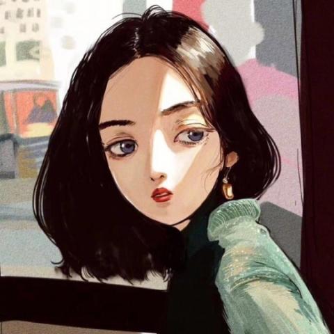 24张高清彩色霸气手绘女生头像 直接拿走当头像
