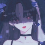 21张高清暗黑系二次元女生头像 氛围感拉满