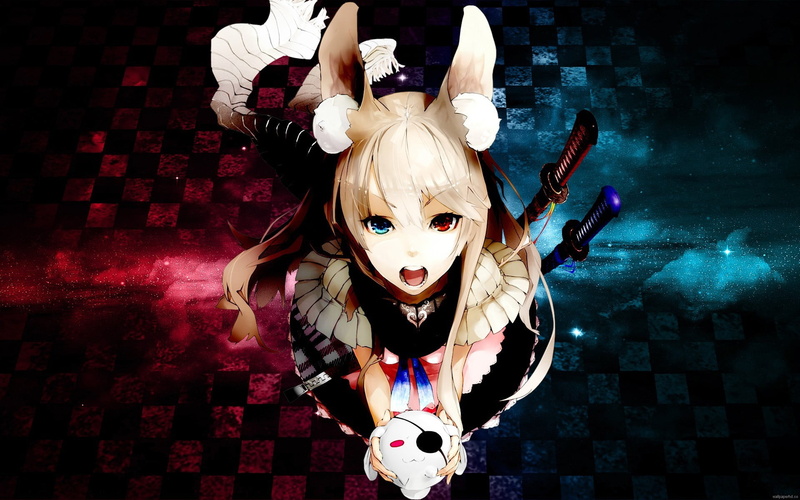 这些异瞳动漫少女壁纸 真的戳中审美点了