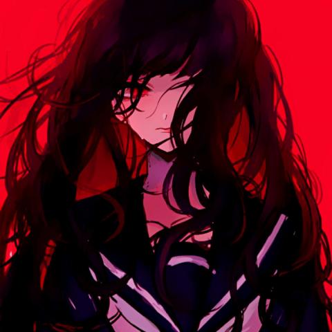 12张暗黑丧系诡异女生动漫头像 高清氛围感拉满