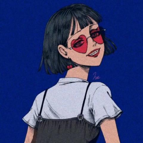 21张高清气质女生手绘头像 适合当微信头像的手绘女头合集