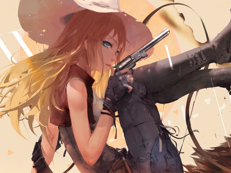 西部少女主题动漫壁纸