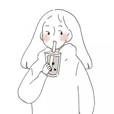 26张高清可爱简约卡通手绘女生头像合集