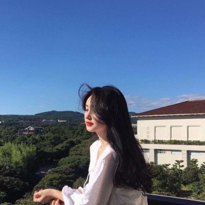 20张清新蓝调女生头像 高清好看的蓝色系女头