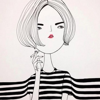 九张超好看的个性女生漫画头像分享