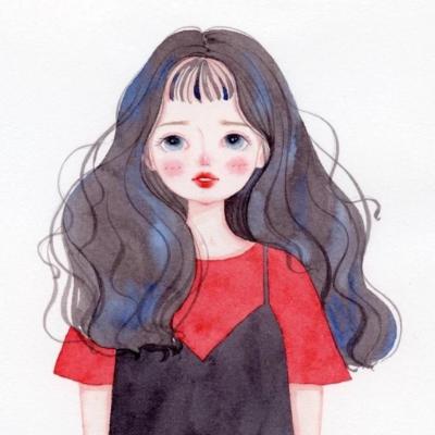 24张简约气质款女生手绘头像 适配微信头像高清素材
