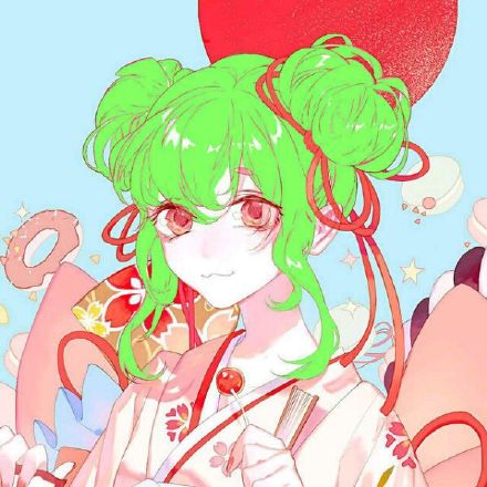 生活要过得去，试试绿头发女生头像？