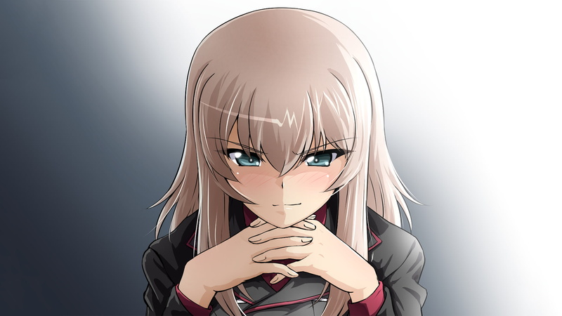 《少女与战车》角色高清壁纸合集 银发长发少女主题