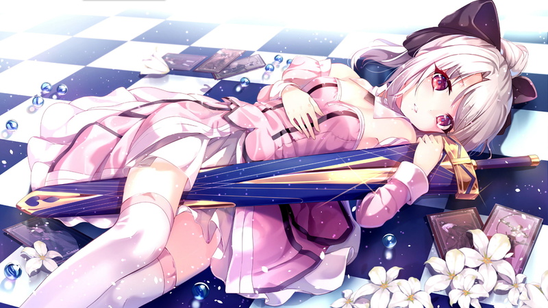 伊莉雅绝美壁纸！Fate系列美少女持剑打牌太绝了