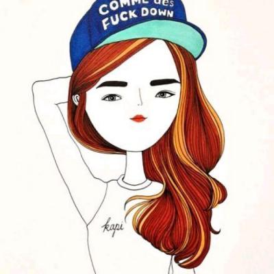 14张高清好看的动漫戴帽女生QQ头像