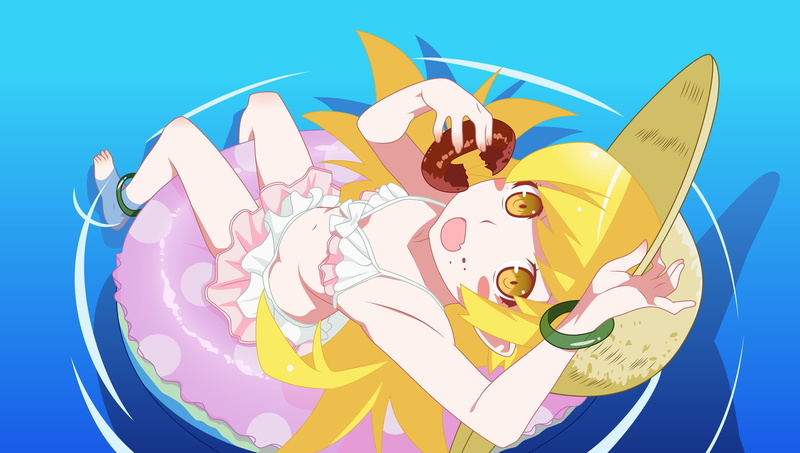 忍野忍和物语系列少女们的治愈彩色壁纸