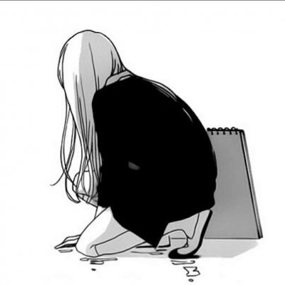 20张简约黑白女生手绘头像 清爽耐看的动漫风头像合集