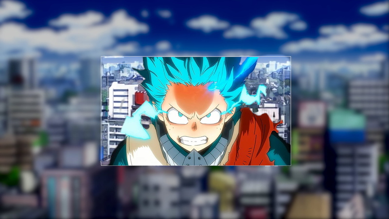 这组壁纸太绝了！我的英雄学院绿谷出久画中画高清壁纸