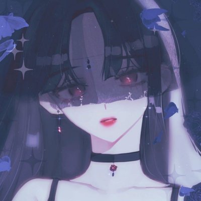 21张高清暗黑系二次元女生头像 氛围感拉满