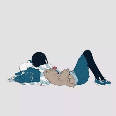 9张高清好看的动漫少女背影头像 女生头像合集