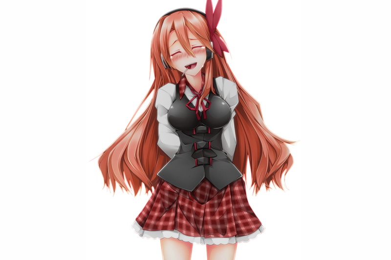 斩！赤红之瞳红发少女壁纸来啦