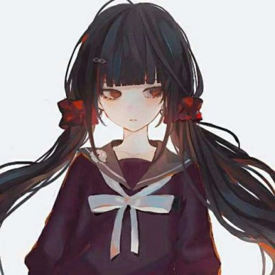 黑化漂亮少女动漫头像 34张高清二次元黑化女生头像合集