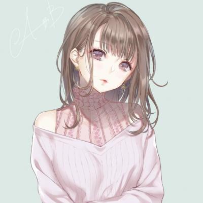 女生动漫手绘头像合集 18张个性好看的手绘女生头像