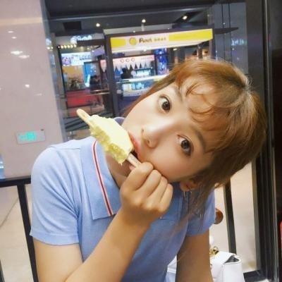 快手吃货女生头像来啦！28张高清可爱的吃货姑娘头像图