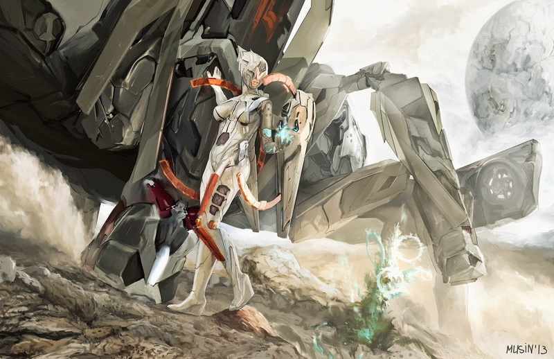 冬日动漫风山水雪景壁纸