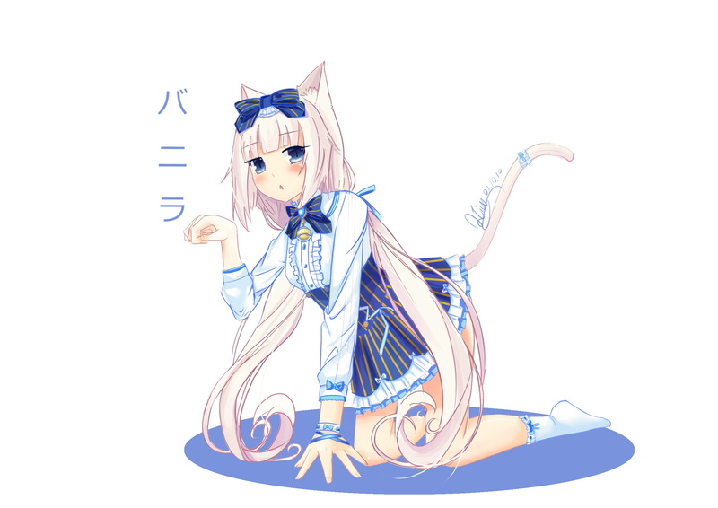 猫娘乐园香草酱 脸红心动壁纸来啦